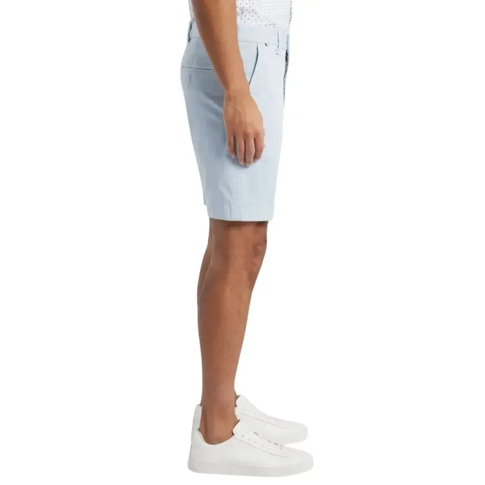 BOSS Slice Stretch Cotton Shorts in Light Blue Slim Fit 10” inseam Size 38/EU54 - Picture 3 of 10